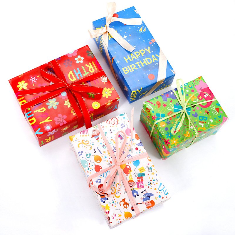 Wholesale High Quality Happy Birthday christmas gift wrapping paper for Bouquet Flower Wrapping Packaging Paper