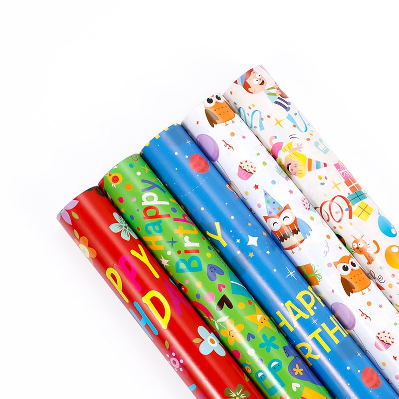 Wholesale High Quality Happy Birthday christmas gift wrapping paper for Bouquet Flower Wrapping Packaging Paper