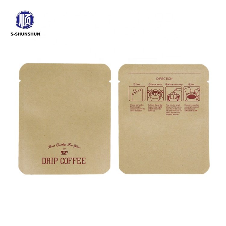 Custom wholesale recyclable coffee sachets drip bag Small Coffee Bags For coffee packaging