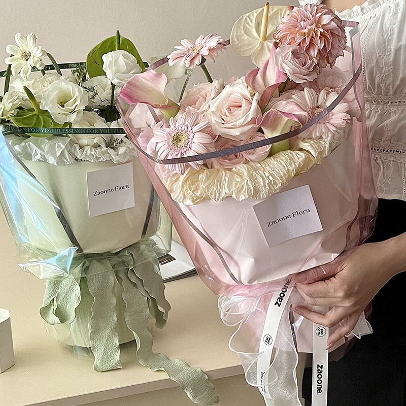 20 Sheet Flower Wrapping Paper Waterproof Floral Bouquet Wrapping Paper Florist Supplies Packaging Paper for Wedding Gift DIY