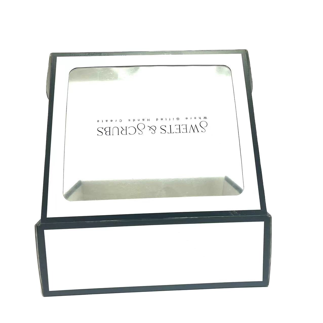 Wholesale Portable Muffin Custom Recyclable Art Paper Pink Bakery Cookie Pastry Packaging Cardboard Cake Boxes