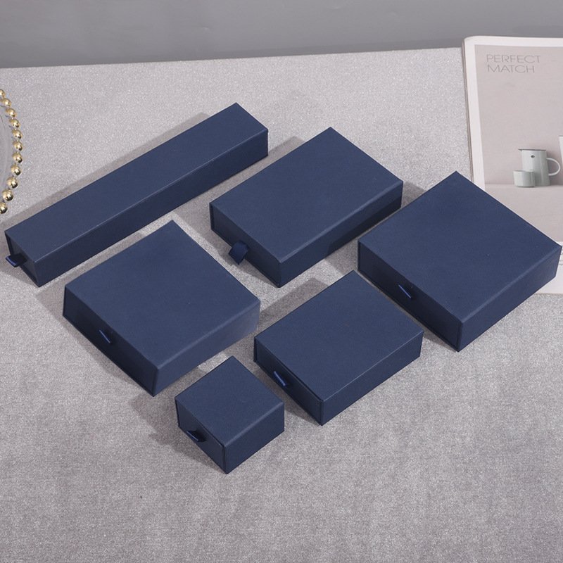 Luxury Custom Logo Drawing Boxes Jewelry Bracelet Earrings Necklace Gift Packaging Paper Boxes