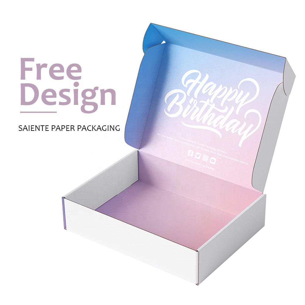 Wholesale Recyclable Shoe Clothing Packaging Black Cardboard Custom Logo Printed Shipping Boxes Mailer Box