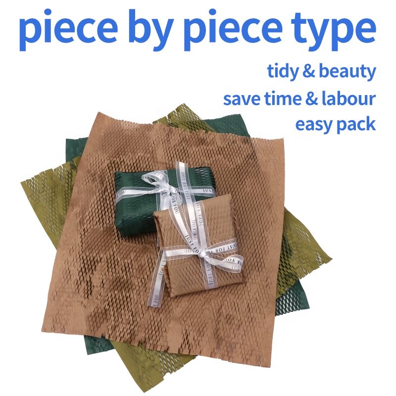 100% Biodegradable Logistics Packaging Material Honeycomb Paper Roll For Gift Packing
