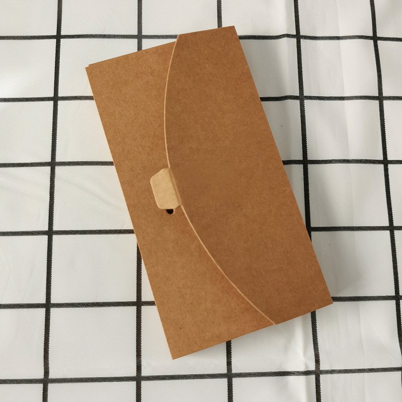 Custom Logo Printing Kraft Paper Folding Mobile Phone Accessories Packaging Envelope Box