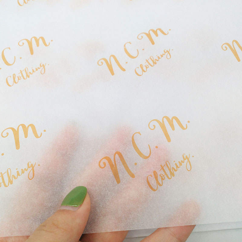 Custom Logo Printed Gift Wrapping Tissue Paper For Clothes Shoes Packaging