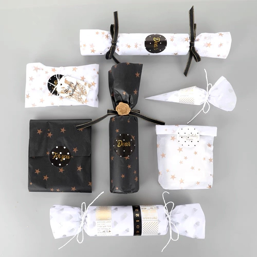 Custom Logo Printed Gift Wrapping Tissue Paper For Clothes Shoes Packaging