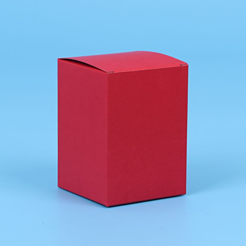 Colored plain brown candle eco friendly square scented candle brown kraft package box brown for candle packaging kraft paper