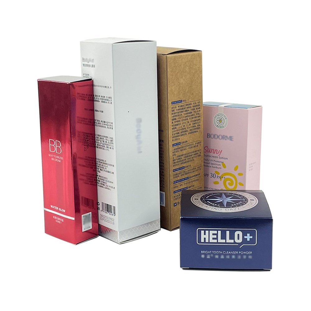 Factory supply skin care lipstick set lip gloss packaging paper cosmetic gift boxes