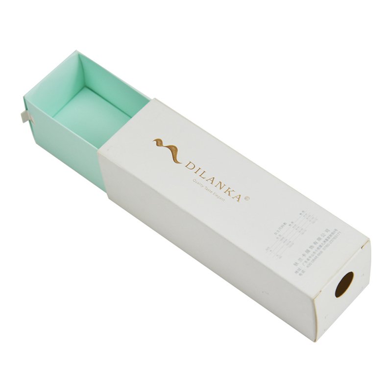 Custom design Coated Paper Drawer Sliding Box Packaging With Flat Shipping