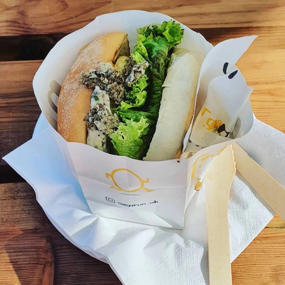 Custom Disposable White Paper Bag Printed Black Logo Snack Food Truffle Burger Bag Grease Resistance Sandwich Bag Small