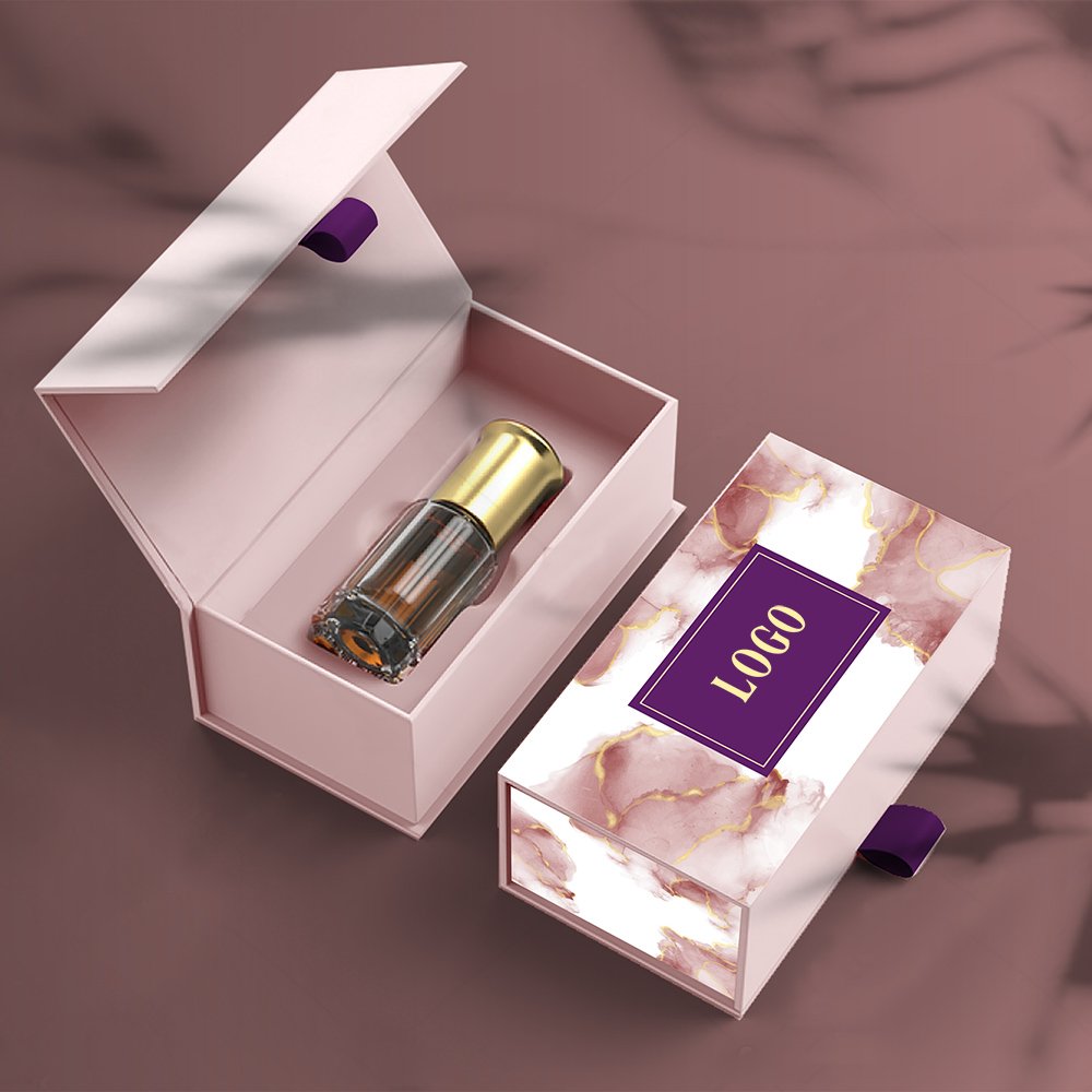 Custom Logo Cosmetic Luxury Perfume Essential Oil Packaging Paper Cardboard Magnetic Gift Box