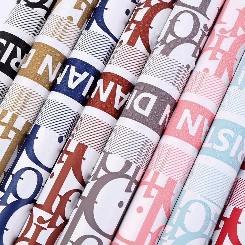 Design flower wrapping paper waterproof luxury bouquet wrapping paper design korean paper wholesale Florist Supplies