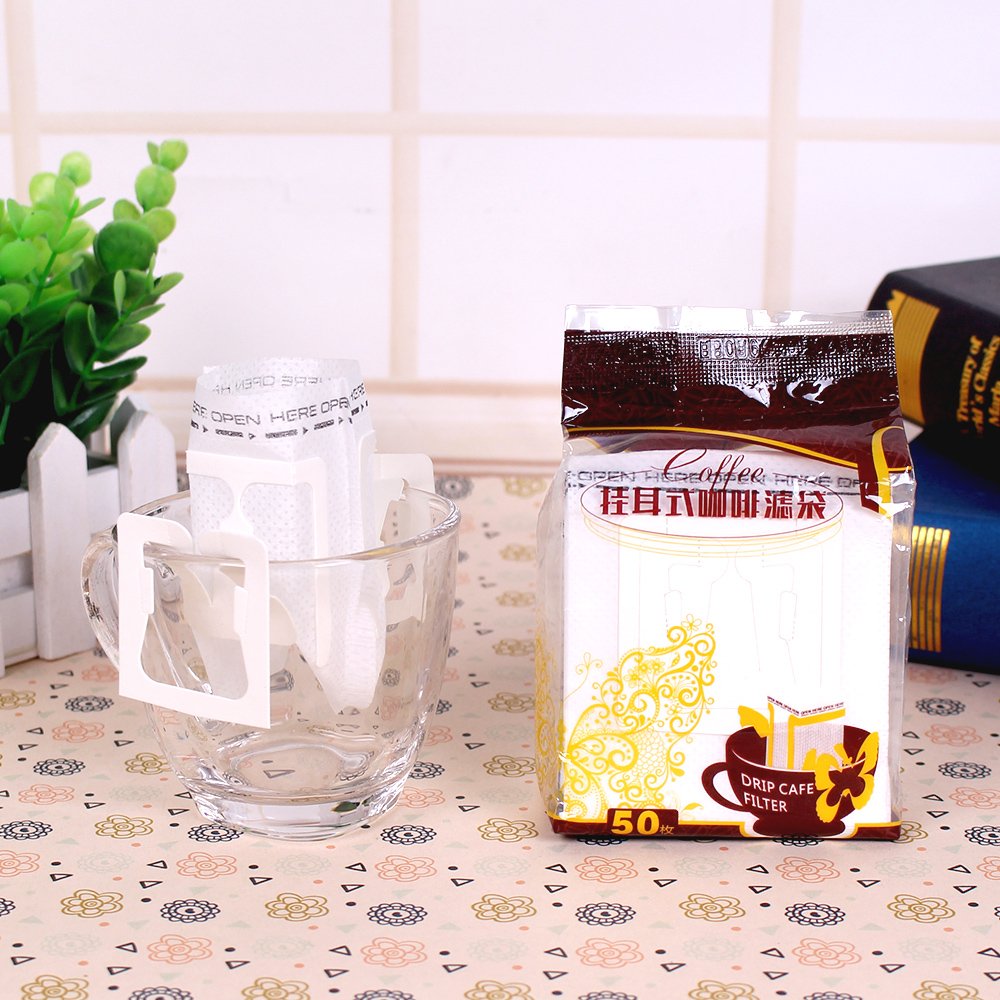Portable Coffee Hanging Ear Drip Coffee Bag Single Serve Disposable coffee Drip Filter Paper Bag