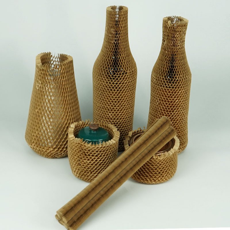 Wine Bottle Protector Sleeve Honeycomb Protective Packing Honeycomb Paper Sleeve