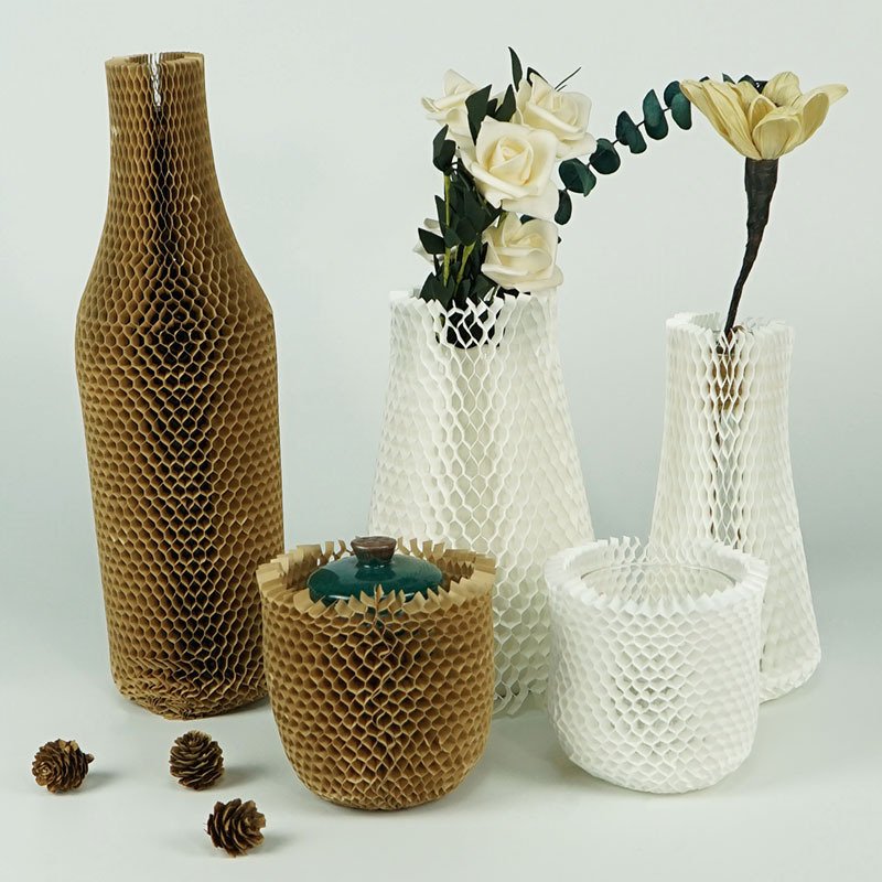Wine Bottle Protector Sleeve Honeycomb Protective Packing Honeycomb Paper Sleeve