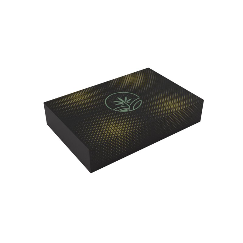 New Style Rectangular Solid with EVA Insert Magnetic Clamshell Paper Box Packaging for Tin Cans Jar Case