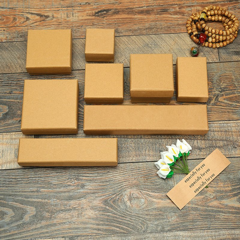 Bangdi Factory's Custom Size Recyclable Cardboard Storage Ring Necklace Earring Luxury Jewelry Gift Box Packaging