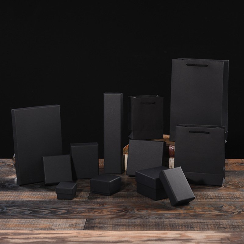 Bangdi Factory's Custom Size Recyclable Cardboard Storage Ring Necklace Earring Luxury Jewelry Gift Box Packaging