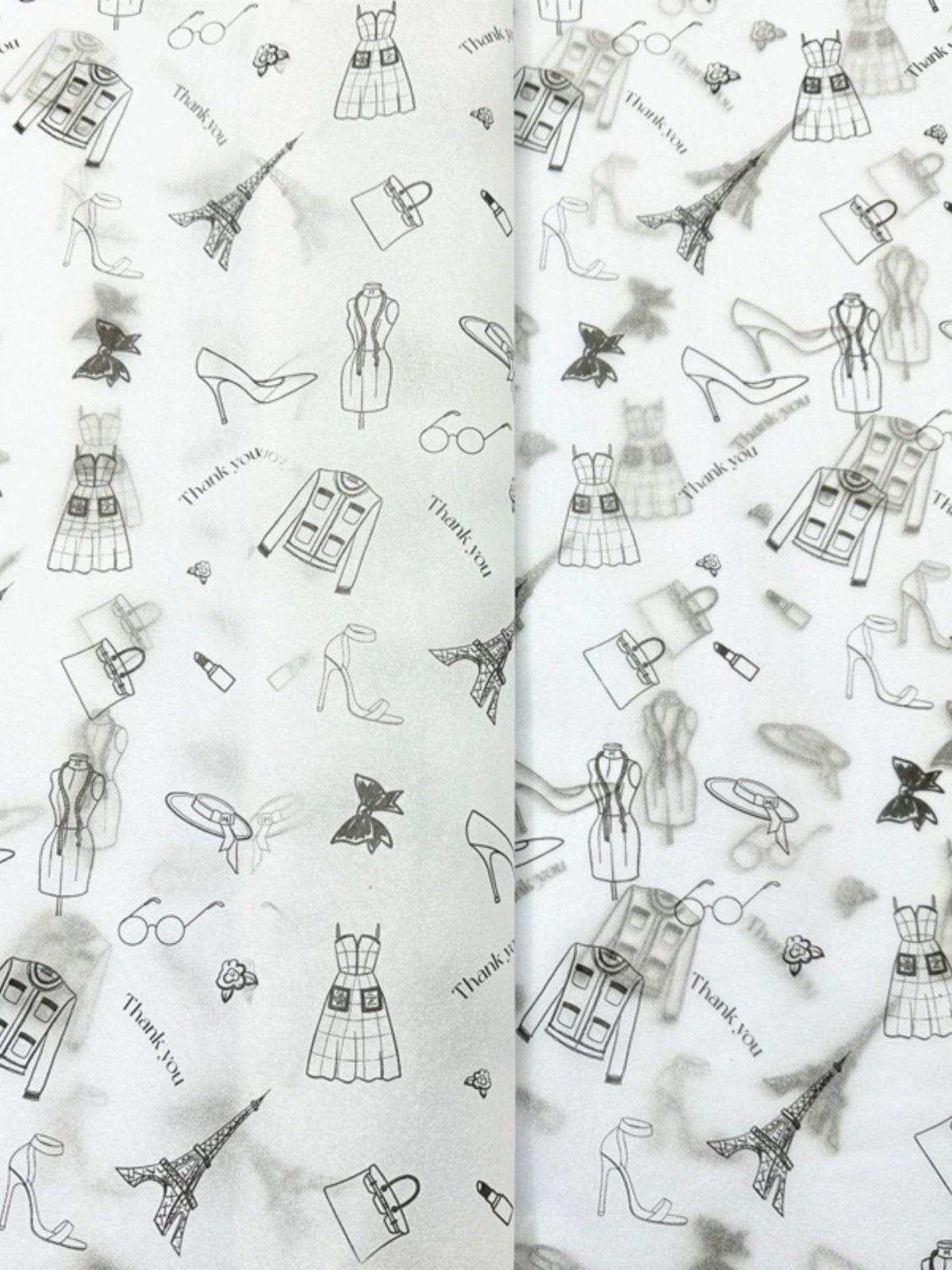 Cheap Custom Wrapping Tissue Paper Packing Brand Tissue Papers with company logo stickers