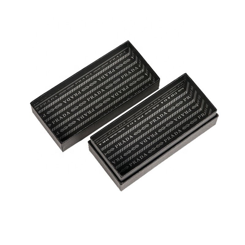 Custom Logo Black Cardboard Box Car Key Packaging Paper Box With Foam Lining