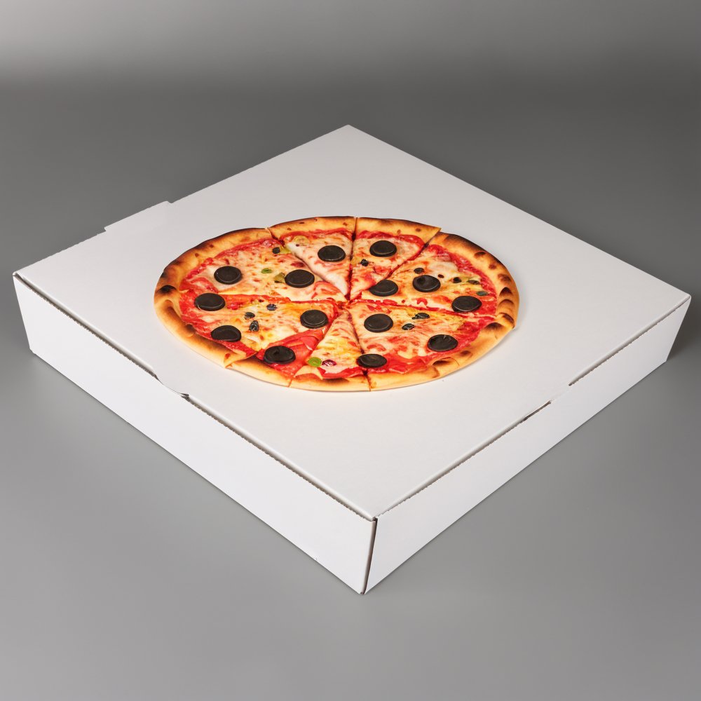 Custom Portable Food Packing Pizza Box Kraft Paper Box With Printed Logo