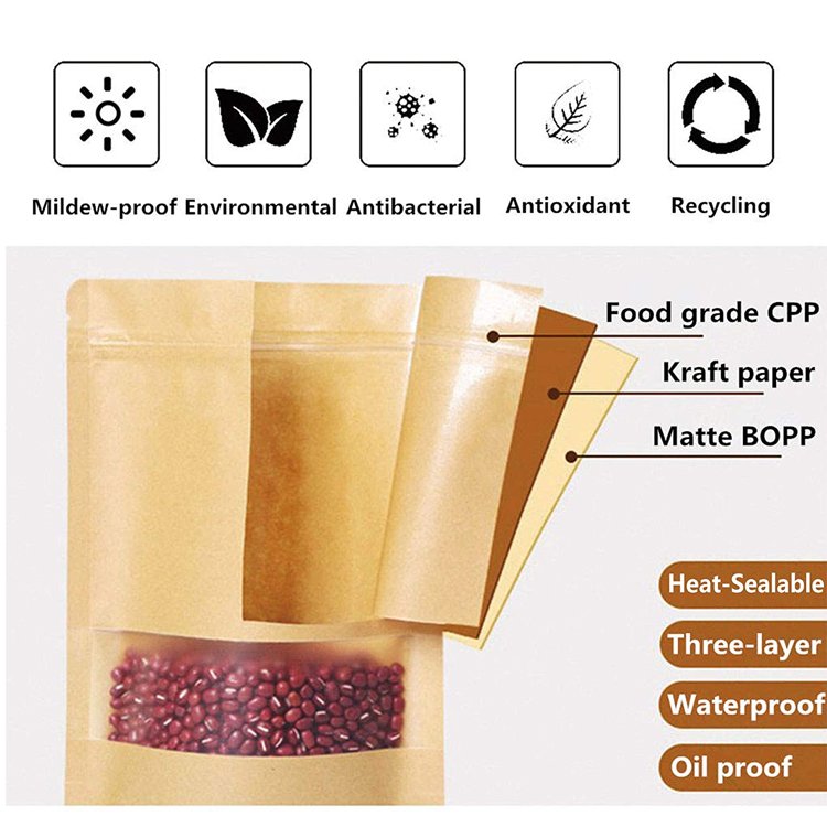 Custom Bolsa De Papel Small Gift Shopping Food Packaging Black White Pink Brown Craft Kraft Paper Bags With Your Own Logo