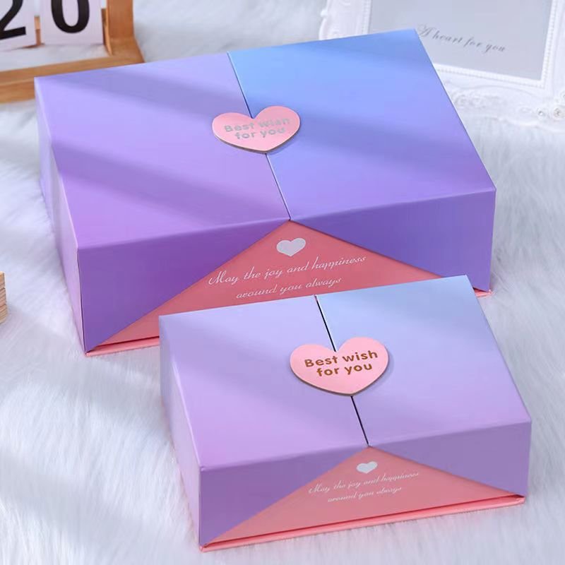 Custom Logo Double Door Open Magnetic Rigid Cardboard Gift Cosmetics Skin Care Packaging Paper Box