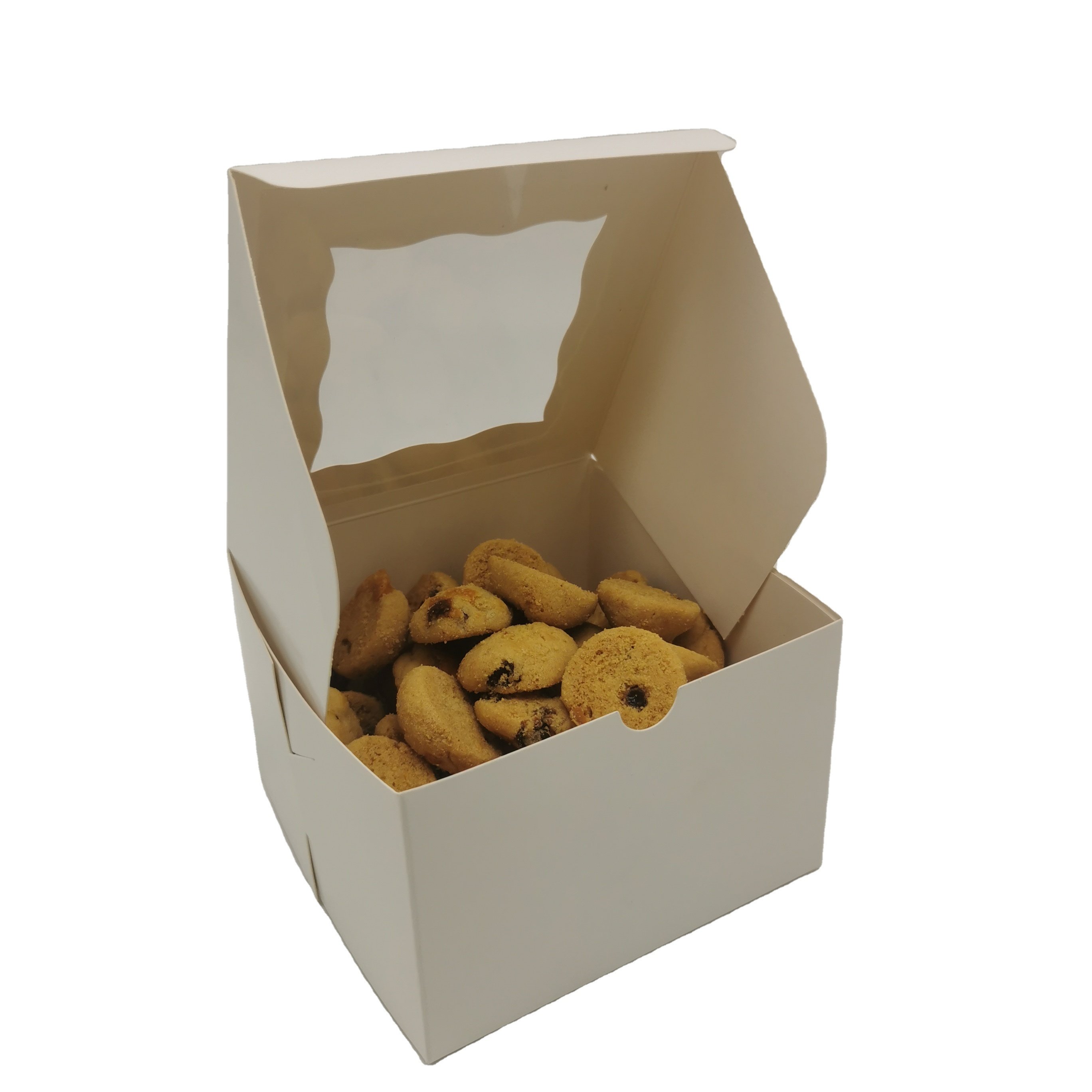 Hot sale Bakery Boxes with Window Paper Cardboard Boxes for Pastry and Basque Cake