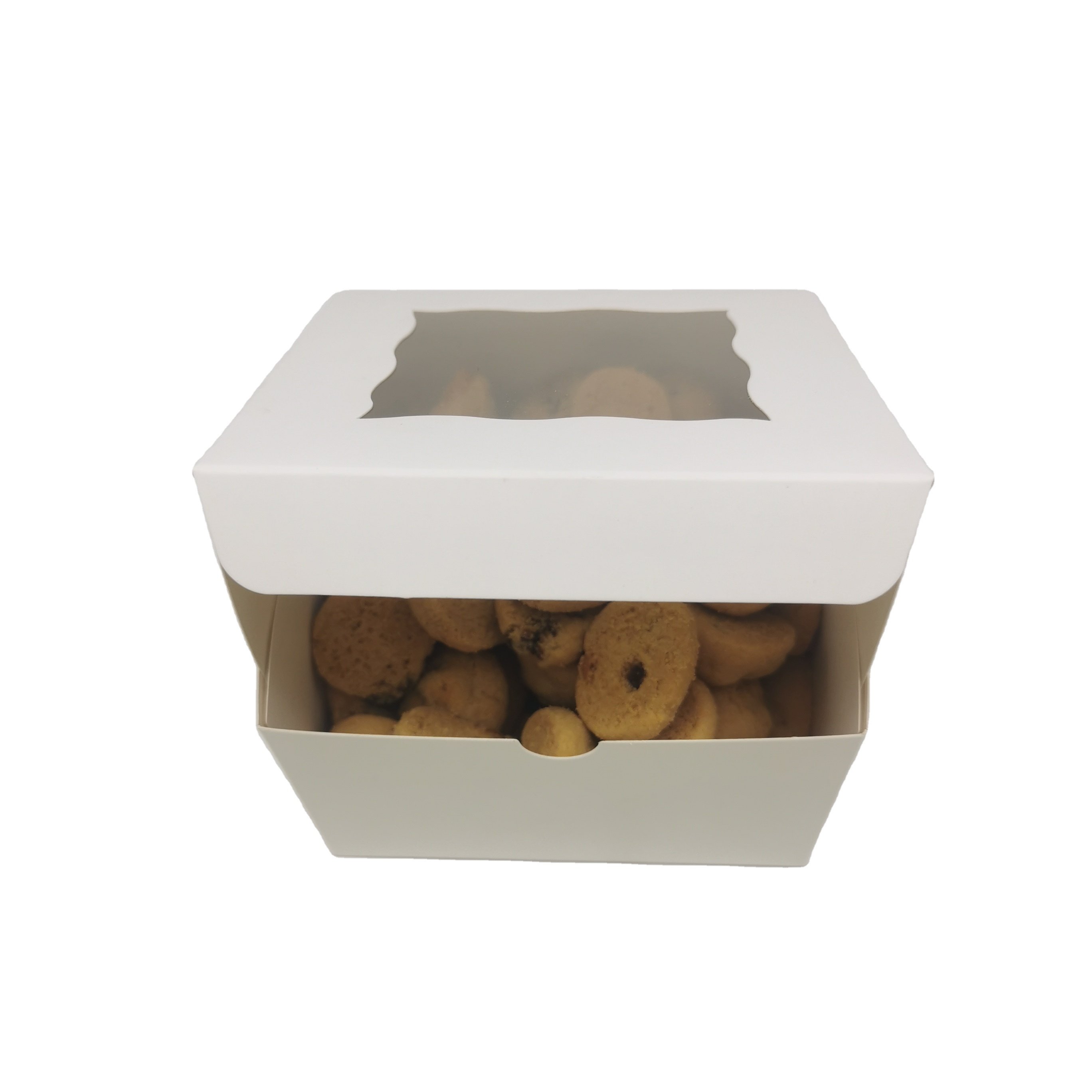 Hot sale Bakery Boxes with Window Paper Cardboard Boxes for Pastry and Basque Cake