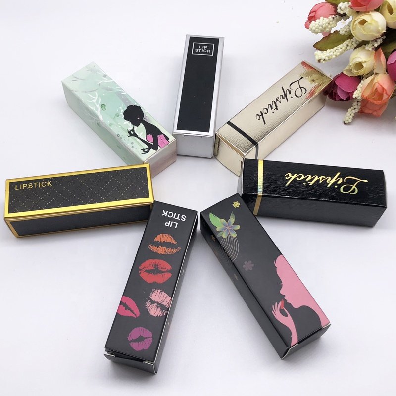 Custom high quality New style design cardboard lipstick mascara eyeliner paper packaging box beauty cosmetic paper gift box