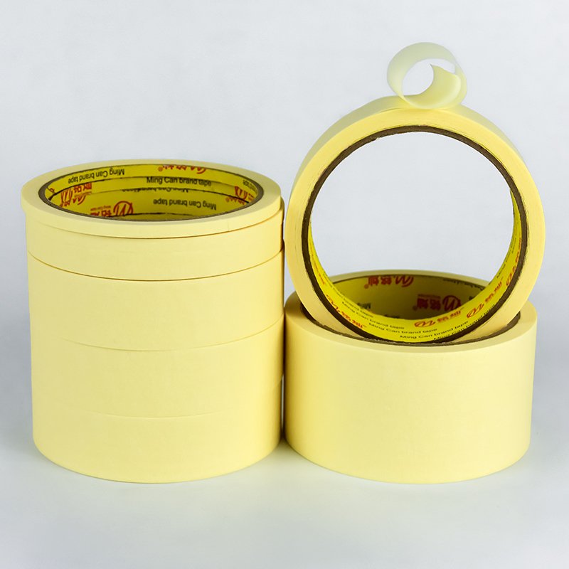 Economic High-Adhesive Crepe Paper Masking Tape Single Sided Rubber for Car Painting