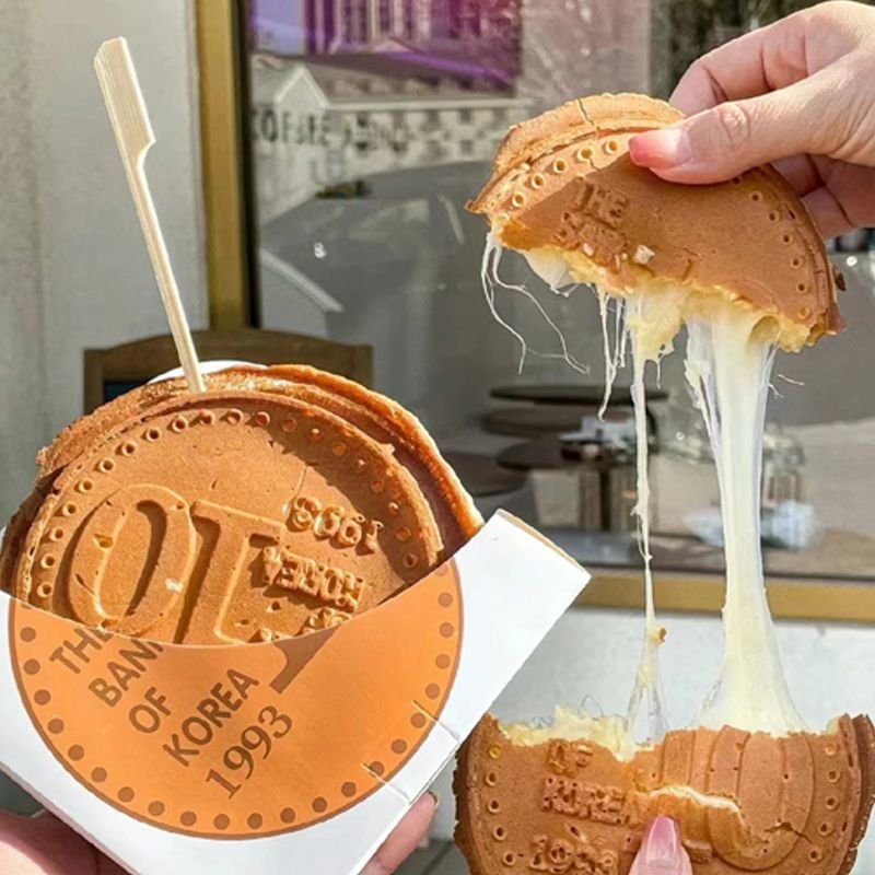 Burger Waffle Display Box Paper Take Away Packaging Paper Box Kraft Paper Cup Baking Packaging