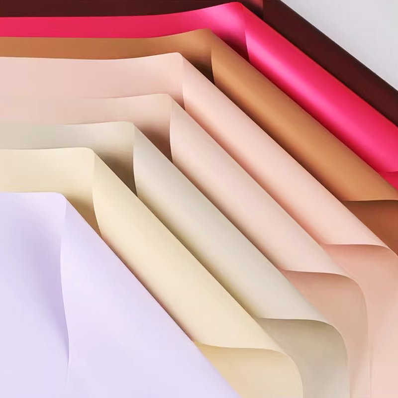 Changyi Wholesale Low Priced Solid Color Waterproof Flower Gift Wrapping Paper Bouquets Flower Shop Packaging Supplies