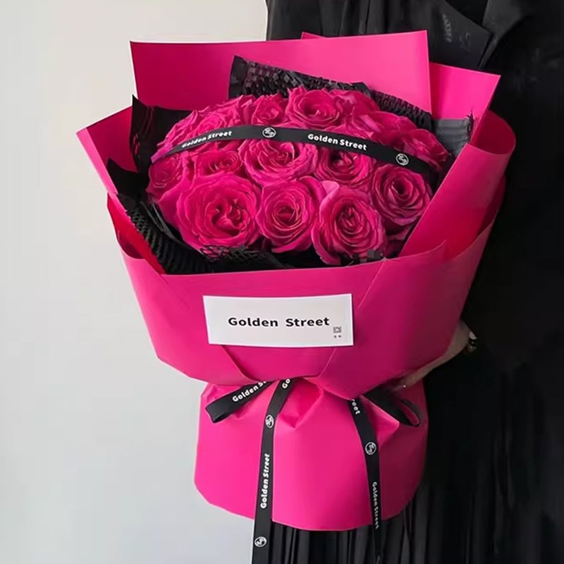 Changyi Wholesale Low Priced Solid Color Waterproof Flower Gift Wrapping Paper Bouquets Flower Shop Packaging Supplies