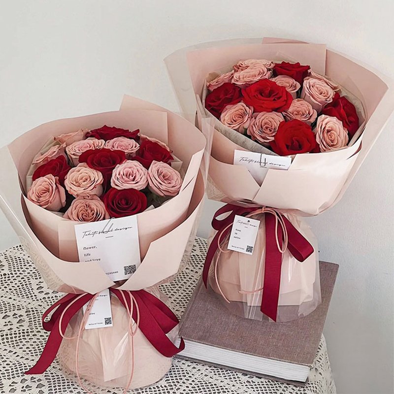 Changyi Wholesale Low Priced Solid Color Waterproof Flower Gift Wrapping Paper Bouquets Flower Shop Packaging Supplies