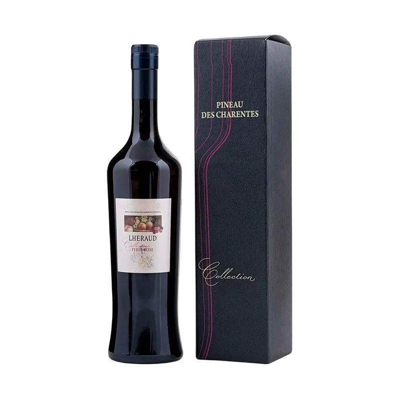 High-Grade Leather Pu Wine Gift Box Engraved Double Red Wine Packing Box With Wine Set