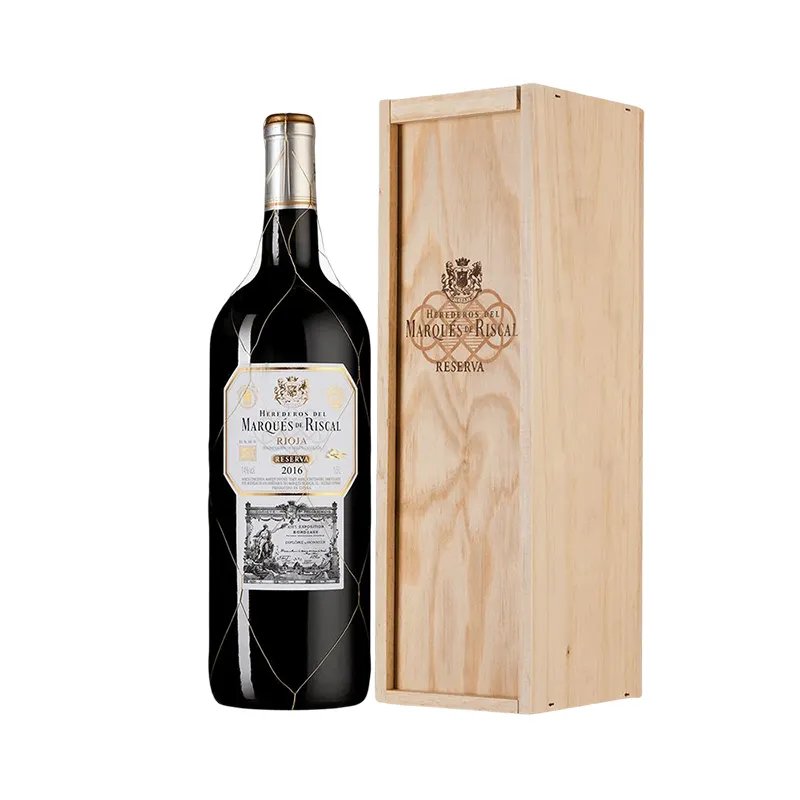 High-Grade Leather Pu Wine Gift Box Engraved Double Red Wine Packing Box With Wine Set