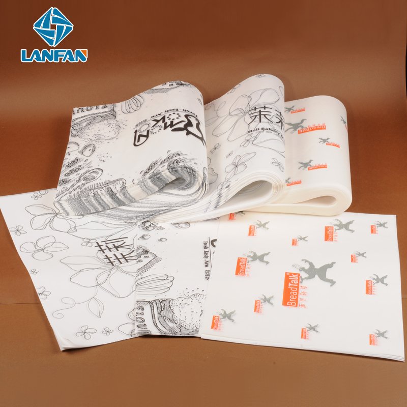 Custom Food Grade Sandwich Hamburger Wrapping Packaging Wax Paper