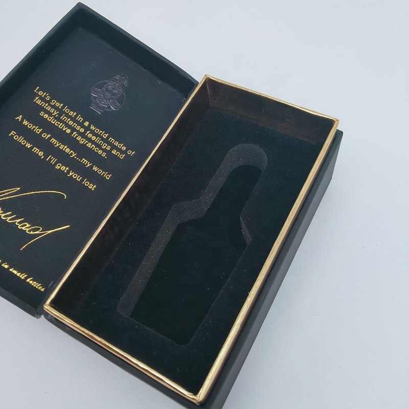 Amber Fragrance Packaging 30ml 50ml 100ml Eau De Parfum Spray Soft Touch Paper Perfume Box