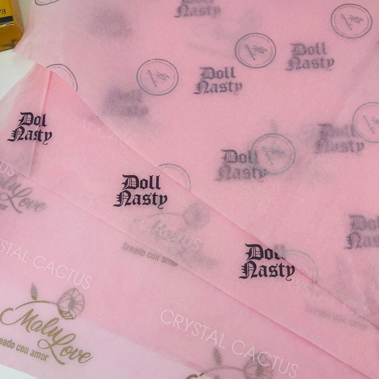 Nicro 17g Tissue Printing Foil Gold LOGO Custom Your LOGO Gift Wrapping Paper Packaging Paper