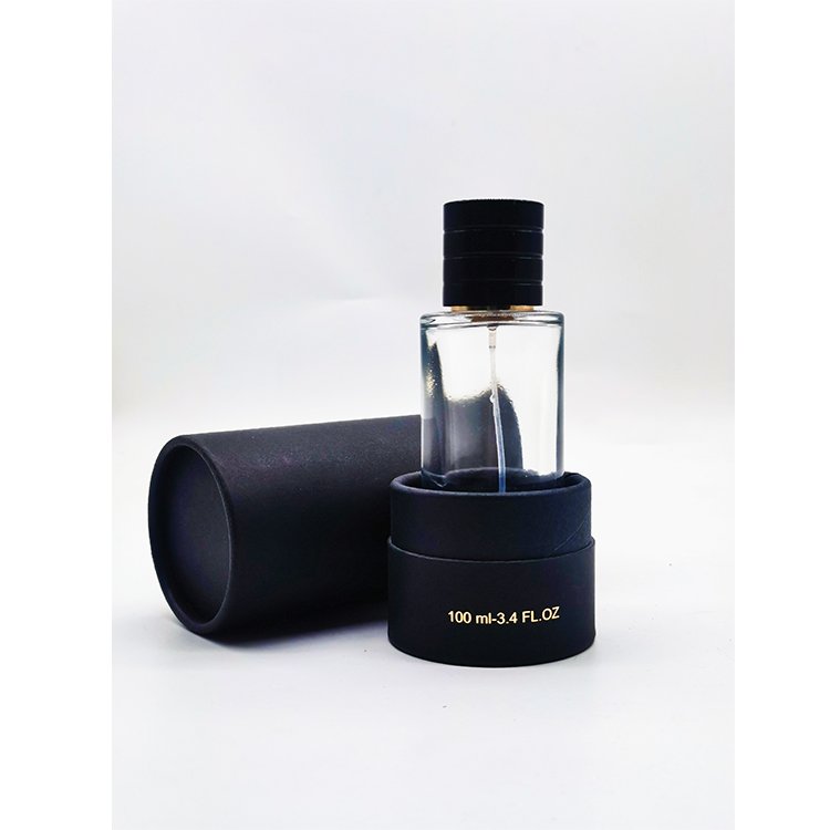 Eco friendly cardboard cosmetic paper tube beard oil bottle packaging tubes