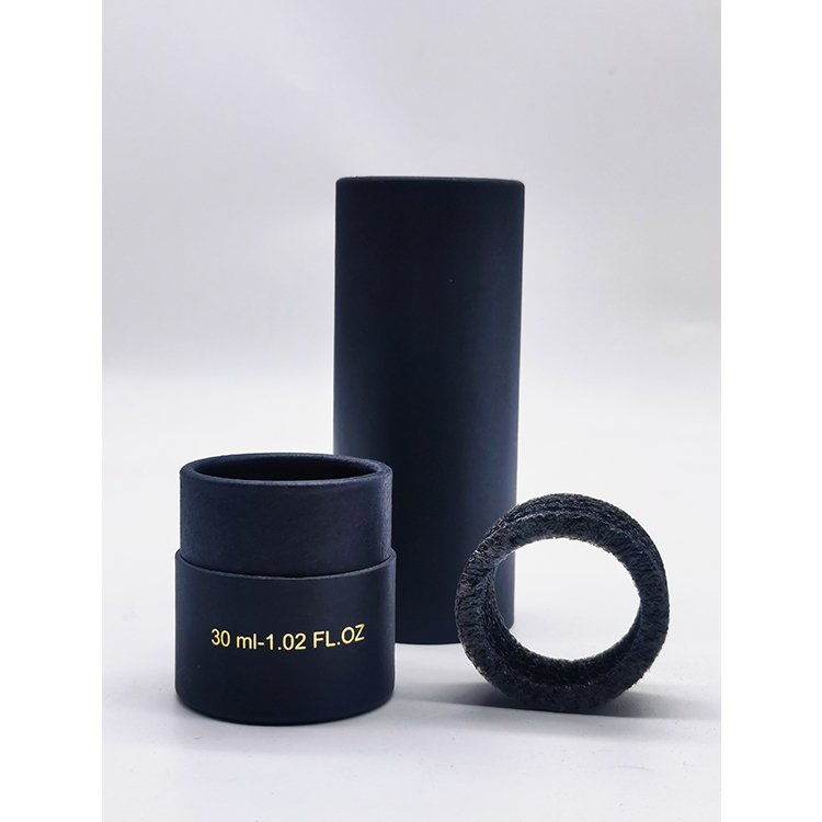 Eco friendly cardboard cosmetic paper tube beard oil bottle packaging tubes