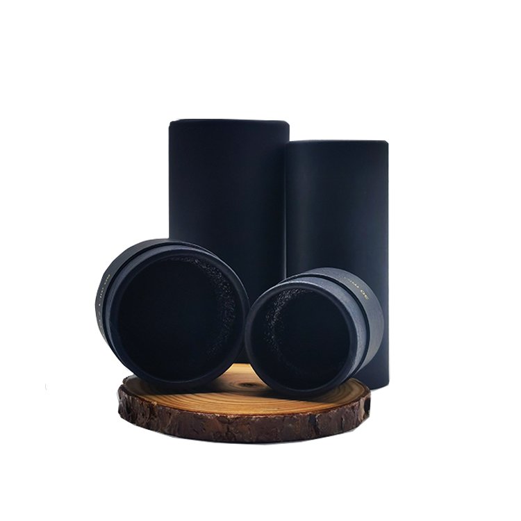 Eco friendly cardboard cosmetic paper tube beard oil bottle packaging tubes