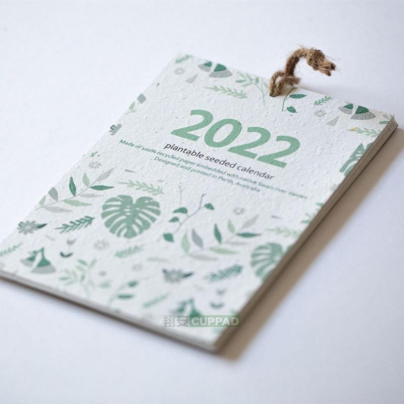 Eco friendly Custom Seed a4 Paper Hang Tag Thank you Christmas flower seed paper packaging cards