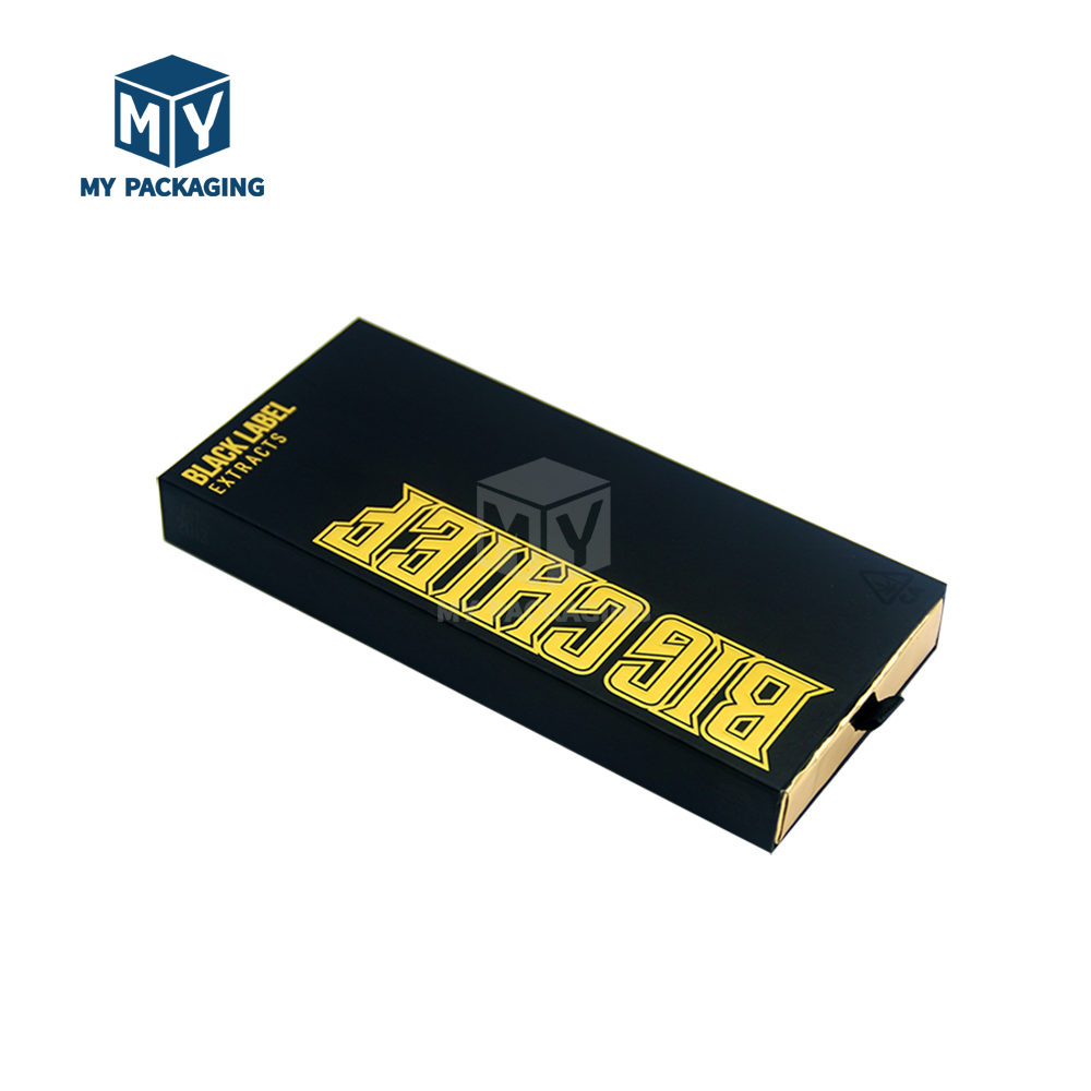 Custom Black Cigarette Cases 5 Packs 4 Packs Packaging Roll Box Push And Hard Paper Slide Box Drawer Cigarettes Paper Box