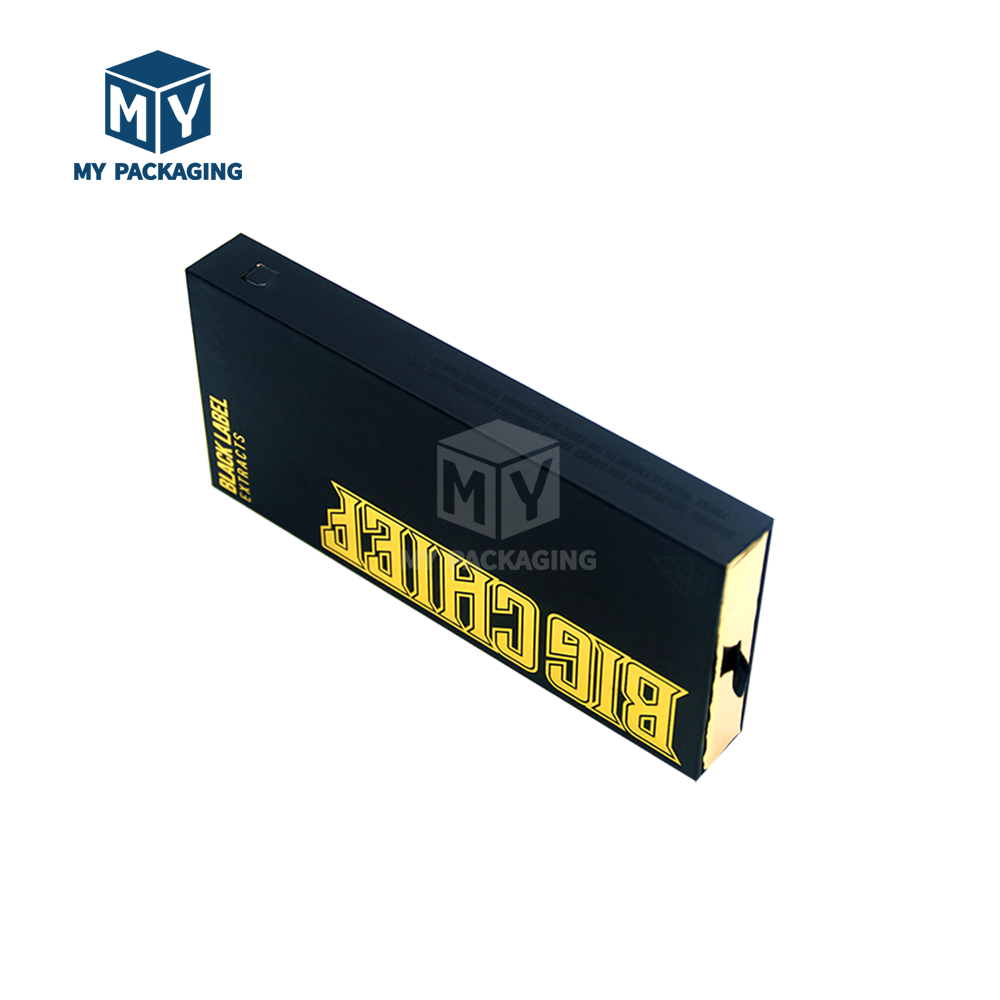 Custom Black Cigarette Cases 5 Packs 4 Packs Packaging Roll Box Push And Hard Paper Slide Box Drawer Cigarettes Paper Box