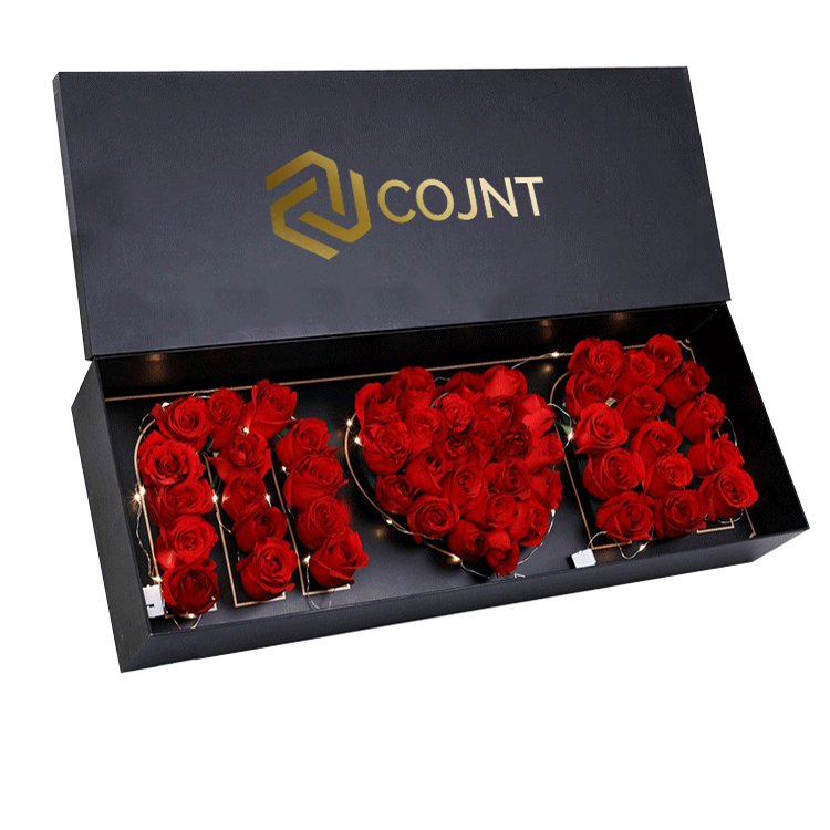 Best-selling folding box flower box with PET window can be customized LOGO Colors and sizes are suitable for gift wrapping