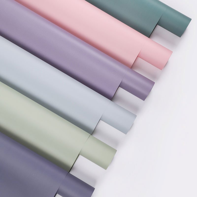 New Design 58*58cm Waterproof Solid Color Florist Wrapping Paper for Floral Packaging