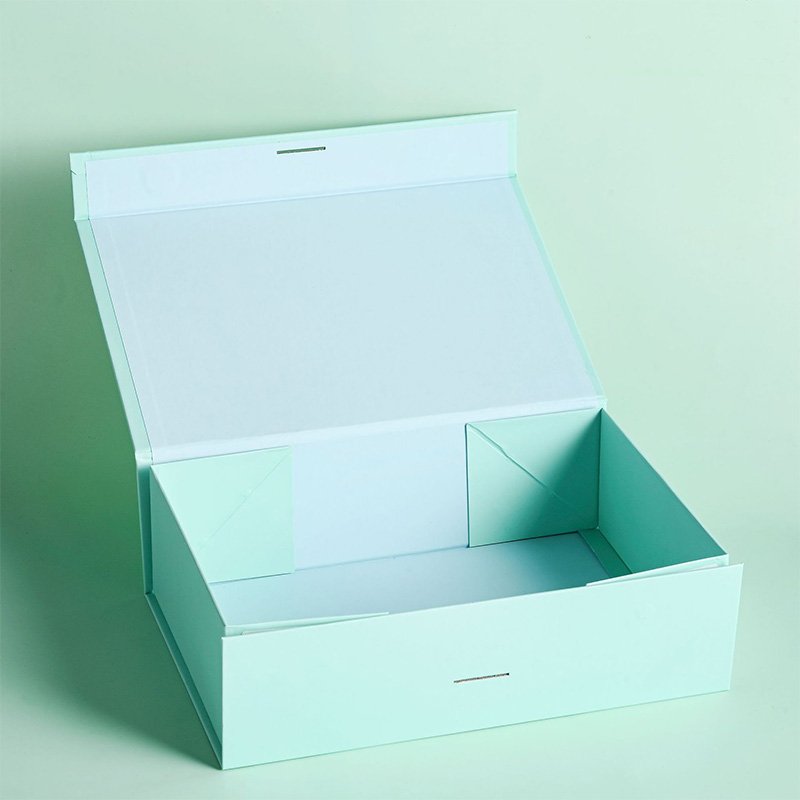 baicaoquanyu OEM Perfume Gift Sets Cajas Foldable Book Style Magnetic Closure Gift Paper Box Packaging With Ribbon